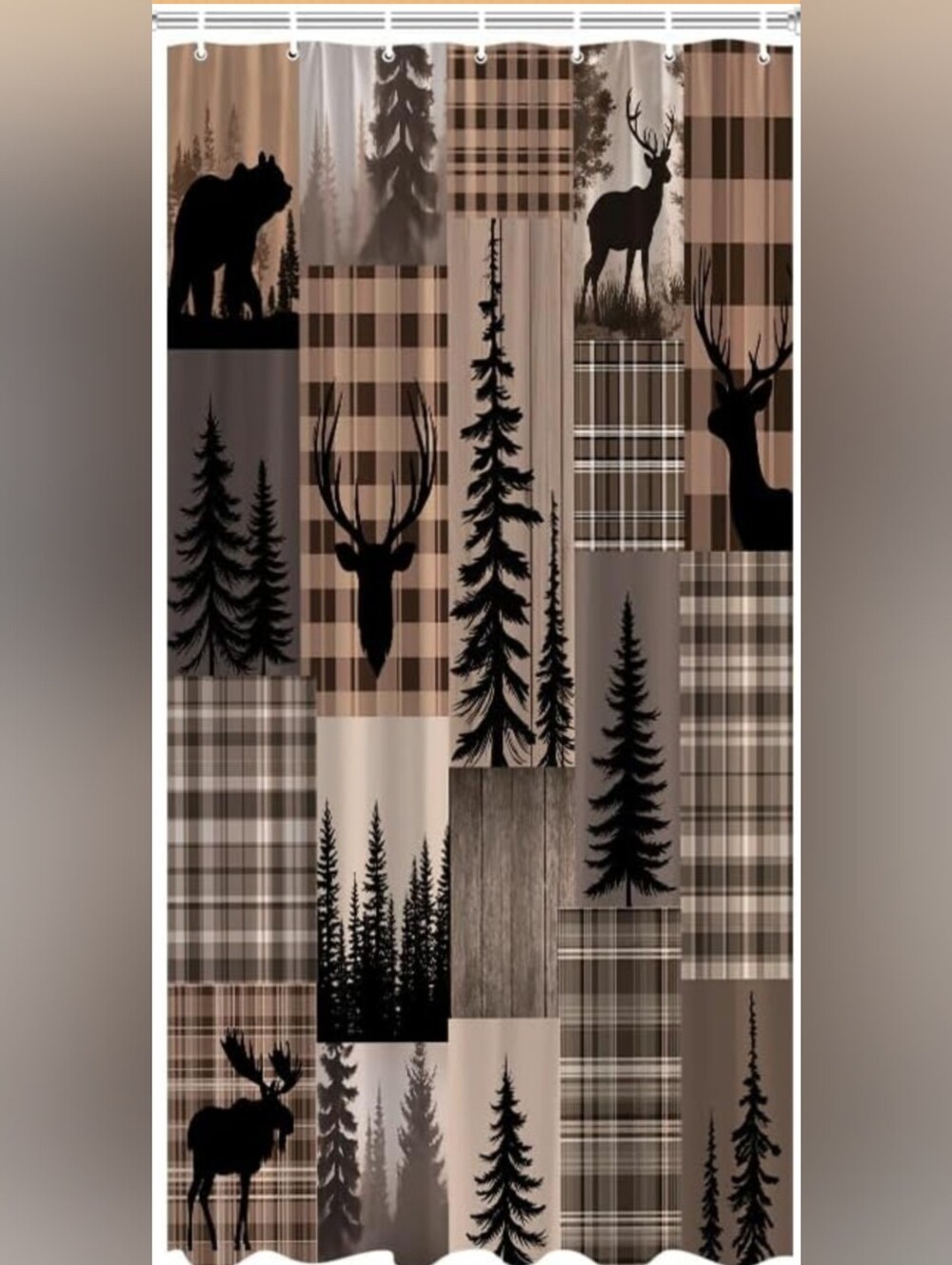NEW LODGE SHOWER OR SHELF CURTAIN 35"x70" (ROSE TINTED) with